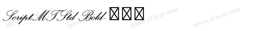 ScriptMTStd Bold字体转换